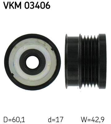 SKF Generátor szabadonfutó VKM03406_SKF